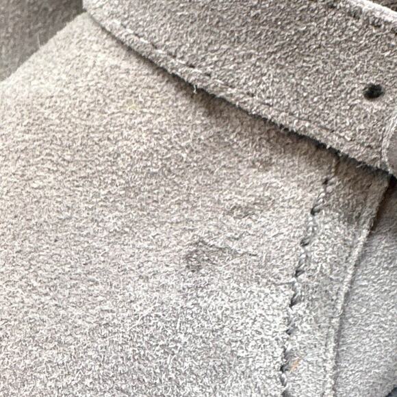 BEARPAW Koko Boot 8 Gray Fog Suede Faux Fur Sherpa Winter Comfort Slip On Y2K - Picture 15 of 16